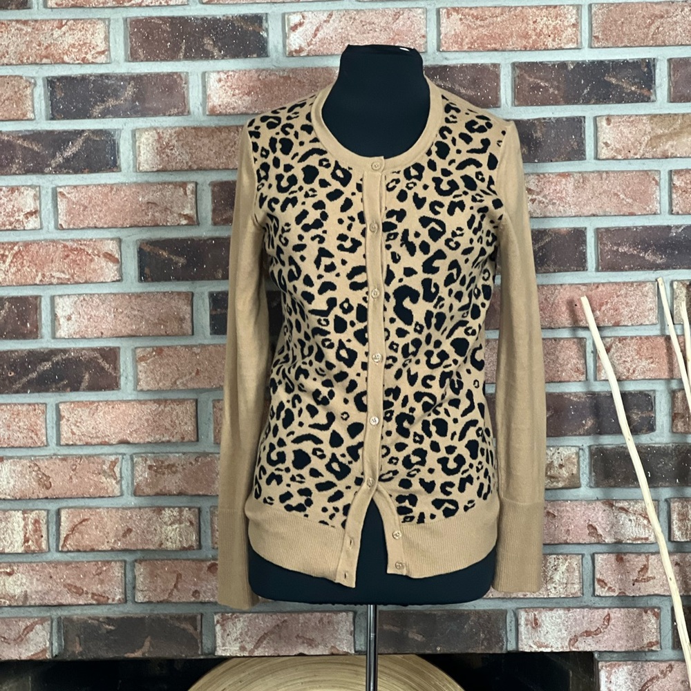 Merona Cheetah Print Cardigan